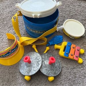 Vintage Fisher-Price Drum Set